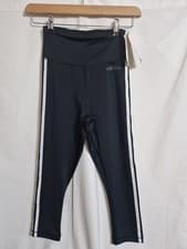 Image of BNWT Adidas Climalite High Waisted Womens Crop Leggings Size XS (4-6) Black