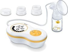 Image of Beurer Electric Breast Pump BY40 – 10 Pump & Stimulation Levels, Soft Silicon...
