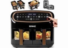 Image of Duronic XXL Air Fryer AF34 BK 10L Digital Family Size Air Fryers Oil Free Triple