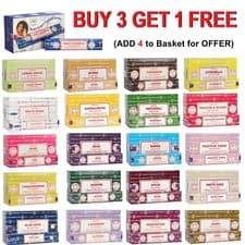 Image of 🔥 Incense Sticks Bulk Buy 3/12 Packs Box 15g Satya Nag Champa Joss Insence Mix