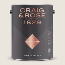 Image of CRAIG & ROSE 1829 CHALKY EMULSION IONA WHITE 5L