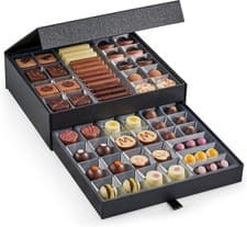 Image of Hotel Chocolat Classic Cabinet 600g - Assortment of 61 Chocolates BBE [04/26]