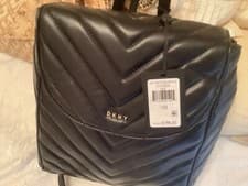 Image of DKNY Womens Veronica Black Quilted Backpack Brand New Tags, Authentic.