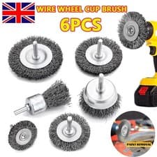Image of 6PCS Wire Wheel Cup Brush Set Grinding Wheel For Power Drills Paint Rust remover