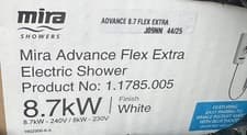 Image of Mira Advance Flex Extra 8.7kW Thermostatic Electric Shower - White (1.1785.005)