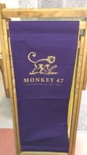 Image of Branded Monkey 47 Dry Gin Deckchair. Hardwood Frame With Canvas Sling.