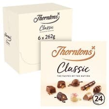Image of Thorntons Classic Collection Milk, Dark & White Chocolate Gift Box 262g