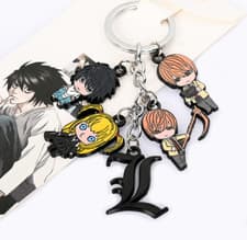 Image of Anime Death Note L Metal Keychain Cosplay Key Chain Pendant Mens Keyrings