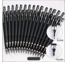 Image of 10 Pack Black Gel Pens | 0.5mm Fine Tip | Smooth Writing | Quick Dry Ink | Offic