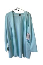 Image of 2024 Skechers Ladies Restful Hoodigan Cardigan Hoodie Leisure Lounge Wear-M-Aqua