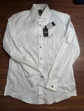 Image of Hugo Boss H Hank men white shirt size L