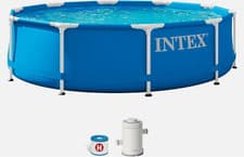 Image of INTEX 3.1M Metal Frame Swimming Pool Set with Filter Pump (303 x 76cm/10' x 30")