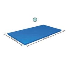 Image of 58106 Flowclear Swimming Pool Cover Blue 9' 10" x 6' 7" 3m x 2.01m By Bestway