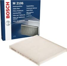 Image of Genuine Bosch 1987432106 Cabin Pollen Filter Fits Ford KA Fiat Panda Abarth 500