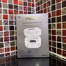 Image of MIXX Streambuds Hybrid Lite True Wireless Earbuds Bluetooth Earphones White 40HR