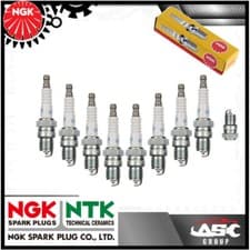 Image of NGK Yellow Box Spark Plug - Stk No: 2623 - Part No: BPR6FS - x8