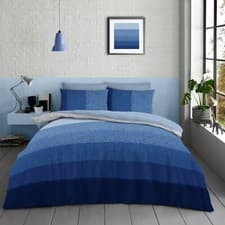 Image of Printed Bedding Set Grey Duvet Cover Reversible Pink Quilt Covers Pillowcases UK