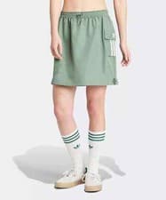 Image of New Genuine Adidas Women's Cargo Skirt Green IX6001 NWT MSRP $50 A5401
