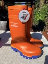 Image of Dunlop Purofort Thermo+ Safety Wellies Size 9 (EU 43) – New with Tags