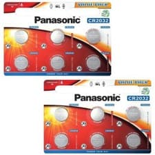 Image of Panasonic CR2032 3V Battery 2032 Batteries Lithium Coin Cell Car Key Fobs Toys