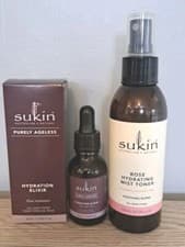 Image of Sukin Purely Ageless Hydration Elixir & Hydrating Toner mist & Free fast  Post 