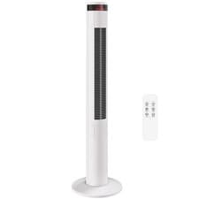 Image of HOMCOM Oscillating Tower Fan Remote Control 3 Speed Modes Cooling Machine White