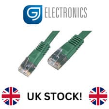 Image of CAT6 Patch Leads (0.5m,1m, 2m, 3m, 5m)  - Red, Blue, Grn, Yel and Gry (x10 pack)