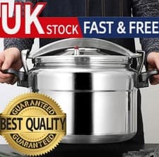 Image of 7 LITRE PRESSURE COOKER ALUMINIUM 7 L KITCHEN CATERING HOME WITH SPARE GASKET