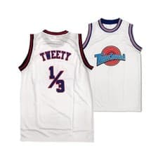 Image of Tune Squad Space Jam Basketball Men's XL 1X Pullover Sleeveless Shirt Top White
