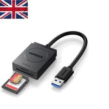 Image of USB 3.0 SD Card Reader: Dual Slot, 5Gbps High-Speed, 2TB Capacity, Travel Ready