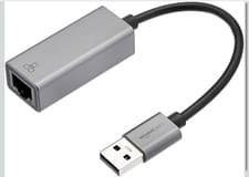Image of Amazon Basics Aluminum Gigabit USB 3.0 to Ethernet Adapter - Compact