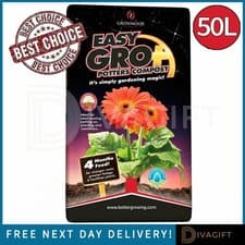 Image of GROWMOOR EASY GRO PLUS POTTERS COMPOST SOIL 50L FOR SEED SOWING POTTING ON NEW