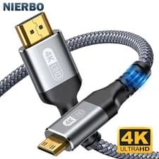 Image of Mini HDMI to HDMI Cable HD 4K 60Hz High-Speed HDMIcompatible Bi-Directional 2.0