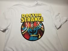 Image of Doctor Strange Marvel T Shirt White Large