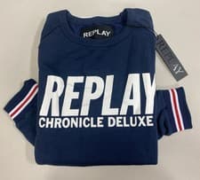 Image of Replay Crew Neck Men Regular Fit Sweatshirt Jumper Large