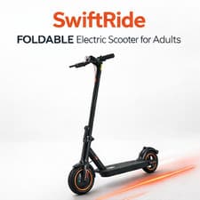 Image of SwiftRide Adult Electric Scooter Long Range Folding E-Scooter 350W 30KM RANGE UK