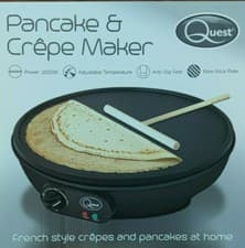 Image of New Quest Pancake&Crepe Maker 1000W Adjustable Temperature Accessories Included!