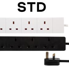 Image of Mains Extension Lead Power Cable Gang Way Surge Protected Switched Socket Metre