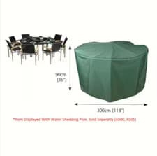 Image of Bosmere Circular Premium Patio Set Cover - 8 Seat