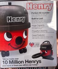 Image of Numatic HVR160-11 Henry Bagged Cylinder Vacuum Cleaner Commercial Hoover 6L Red