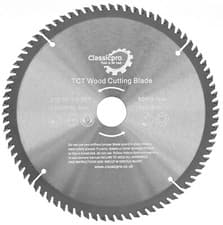 Image of Circular Plunge Saw Blade Fine TCT 255mm x 25/20/16mm Bore x 80T UK