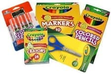 Image of Basic Crayola Back to School Bundle - 5 Items - Crayola Crayons, Crayola Markers