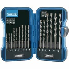 Image of Draper 18550 15 Piece Masonry Drill Bit Set Masonry Drills Industrial 3-10mm