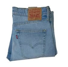 Image of LEVIS Original 514 Mens Jeans Riveted Straight Fit Thornback Light wash Denim