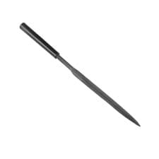 Image of Second Cut Steel Half Round Needle File with Plastic Handle, 5mm x 180mm