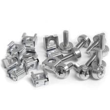 Image of Startech 50 Pkg M5 Mounting Screws And Cage Nuts for Server Rack Cabinet Install