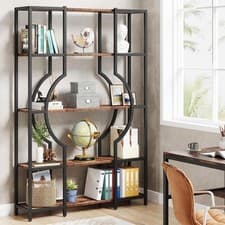 Image of Tribesigns 5-Tier Bookshelf, Freestanding Tall Bookcases Display Shelf Storage