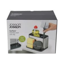 Image of Joseph Joseph Surface Stainless Steel Sink Tidy Caddy Area Organiser - Large