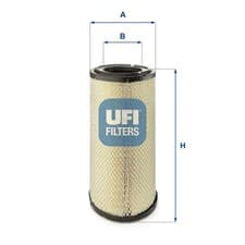 Image of Air filter Filter Insert 27.356.00 UFI for IVECO DAILY IV Bus MASSIF Single Cab