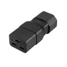 Image of AC125V 15A/AC250V 10A IEC320 Male C14 to Female C19 Power Socket Adapter